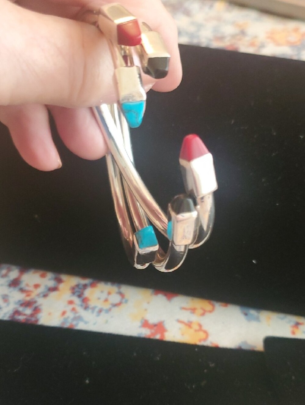 Sterling Bangle Bracelet Set - Picture 9 of 10